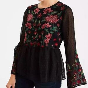 American Eagle floral blouse